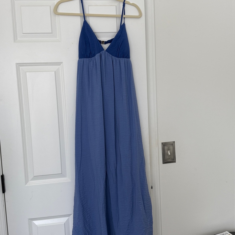 Abercrombie blue long maxi dress